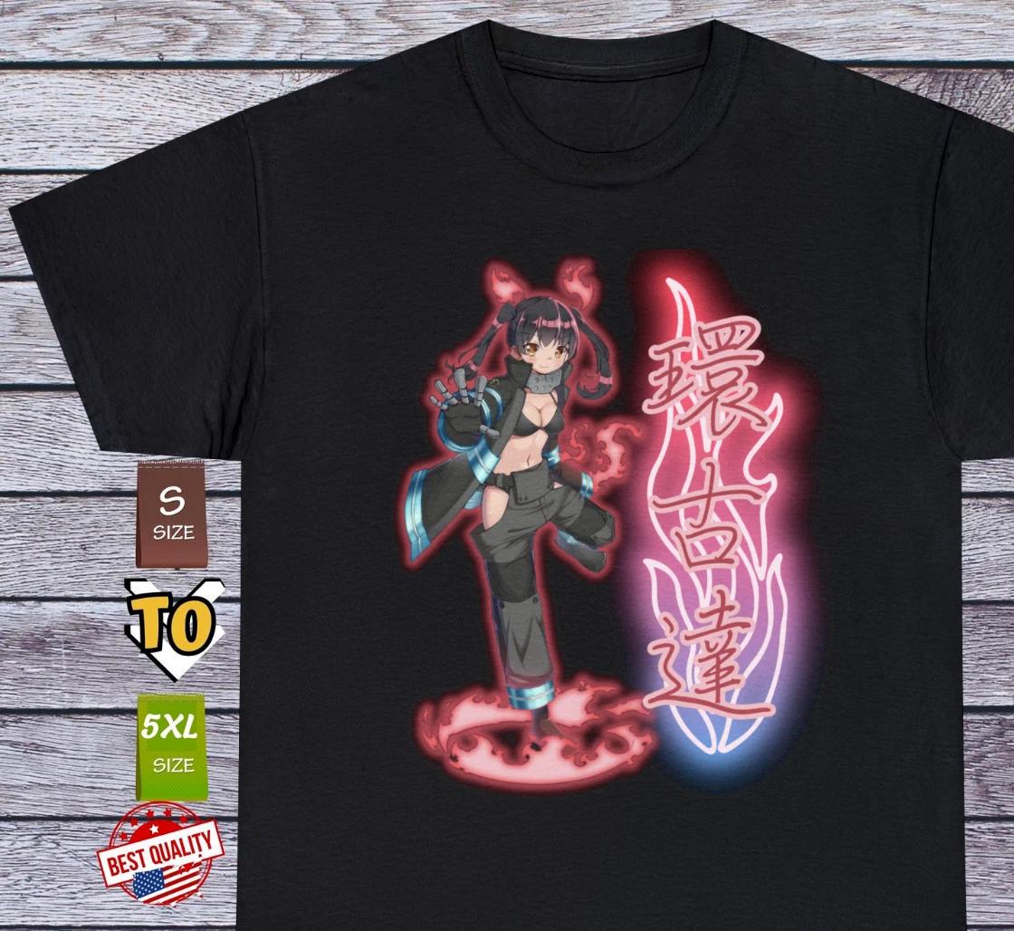 

Tamaki T Shirt Anime Clothing FireForce Kawaii Sugoi Waifu Material Tee Manga M