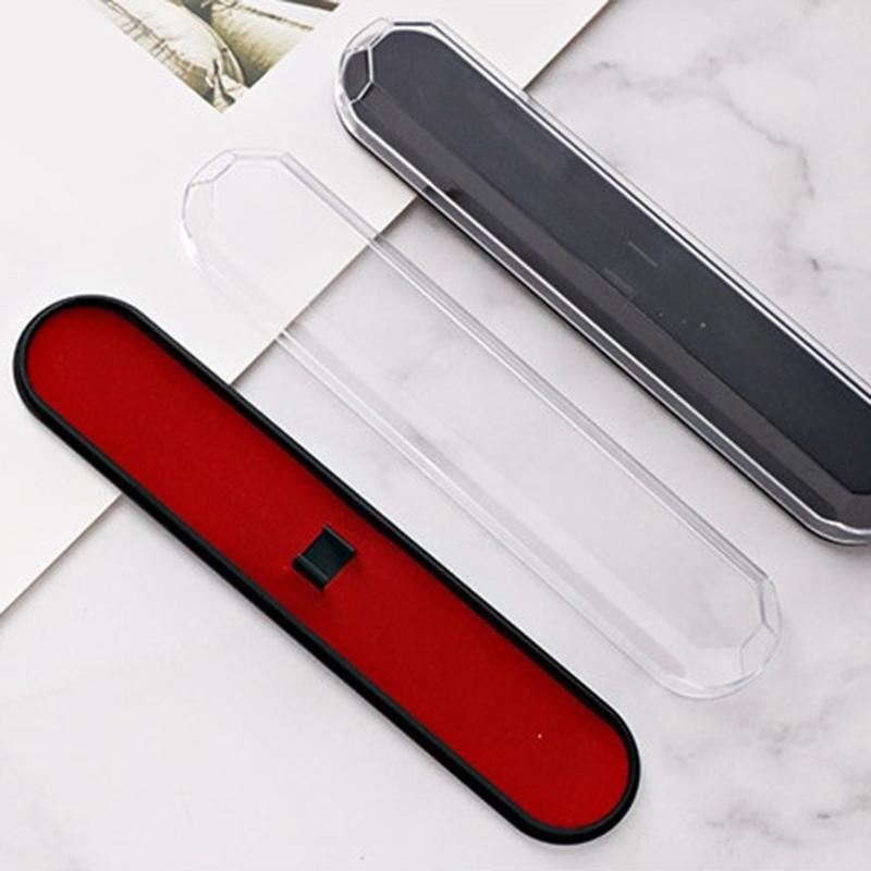 Clearly View Pen Box Compactly Rectangular Transparent Box For Pen Pencils Erasers School Office Organizers