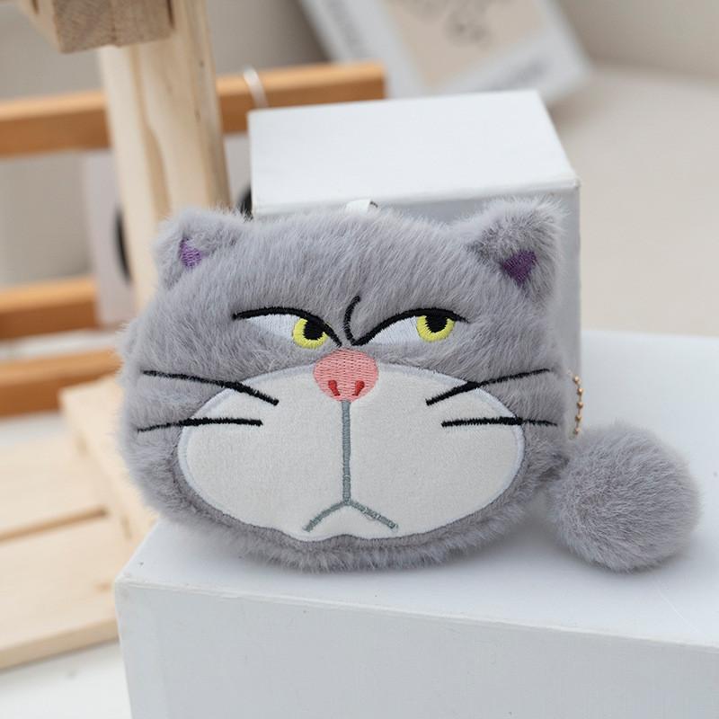 Lucifer Plush Cat Keychain Toy Doll Wallet With Pp Cotton For Carry Everyday