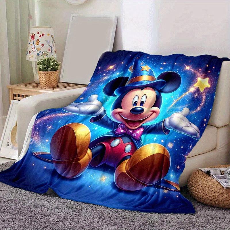 1pc Mickey Printing Blanket - Soft, All-Season Throw for Living Room, Bedroom,Personalized Gift with Adorable Cartoon Design