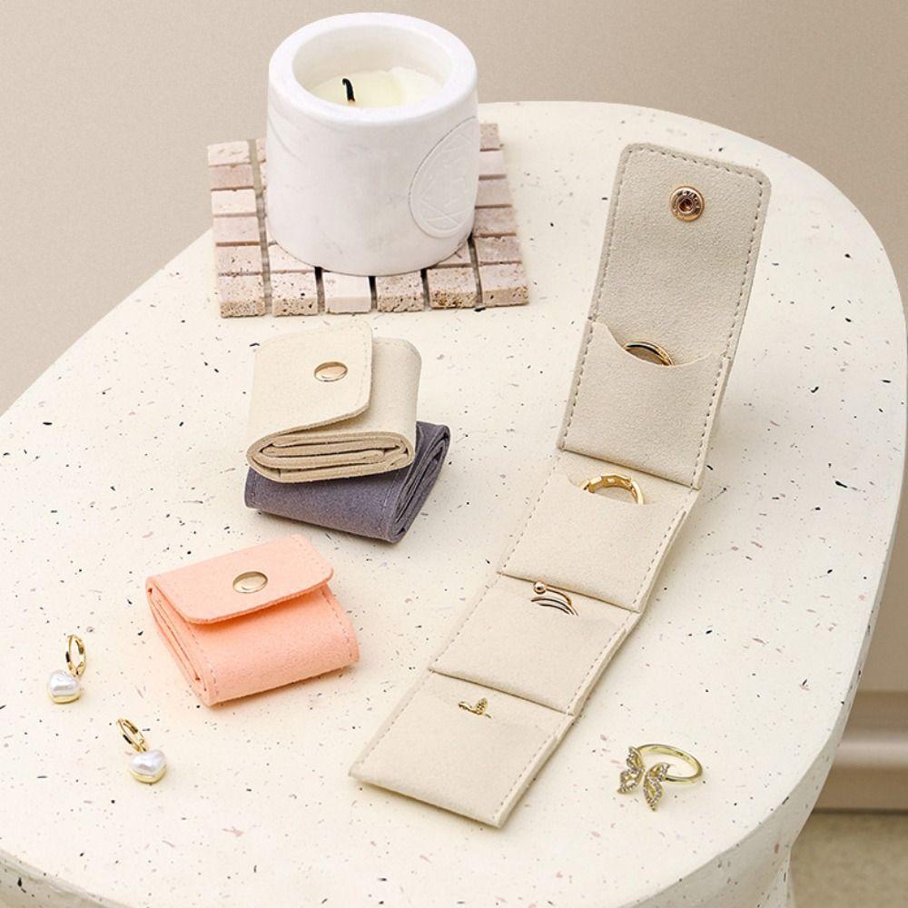 Foldable Necklace Ring Packing Bag Velvet Earrings Organizer Jewelry Display Bag  Jewelry Packing
