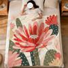 Fashion Vibrant Floral Modern Art Flannel Soft Warm Plush Blanket For Sofa Living Room Pet Hogar Bedroom Gift Home Car Portable