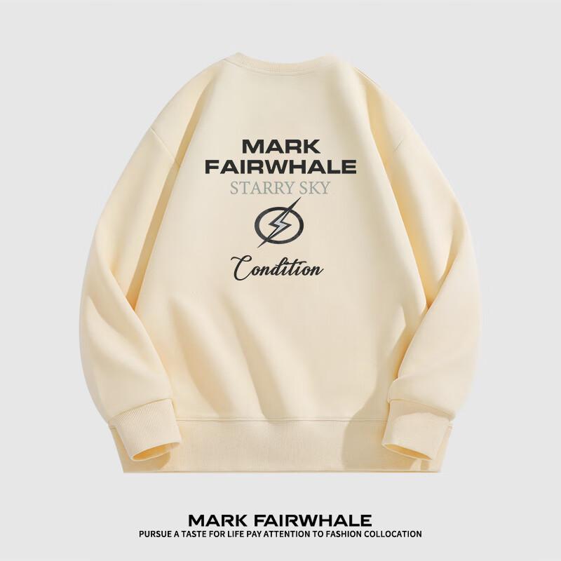 Mark Huafei Men's Heavyweight Breathable Round Neck Sweatshirt