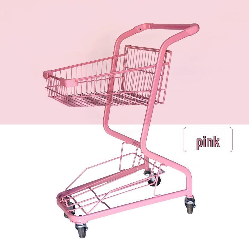 Double-Layer Supermarket Utility Cart