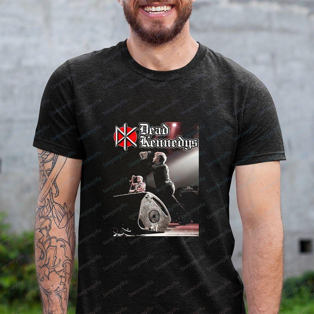 Retro DEAD KENNEDYS Unisex Style Hiphop Casual Shortsleeved Tshirt Suitable for Both Unisex and WoUnisex with A Round Neckline