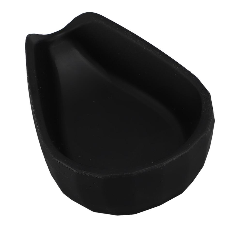 Food Grade Silicone Coffee Bean Dosing Cup Black Single Dosing Tray  For Coffee Beans