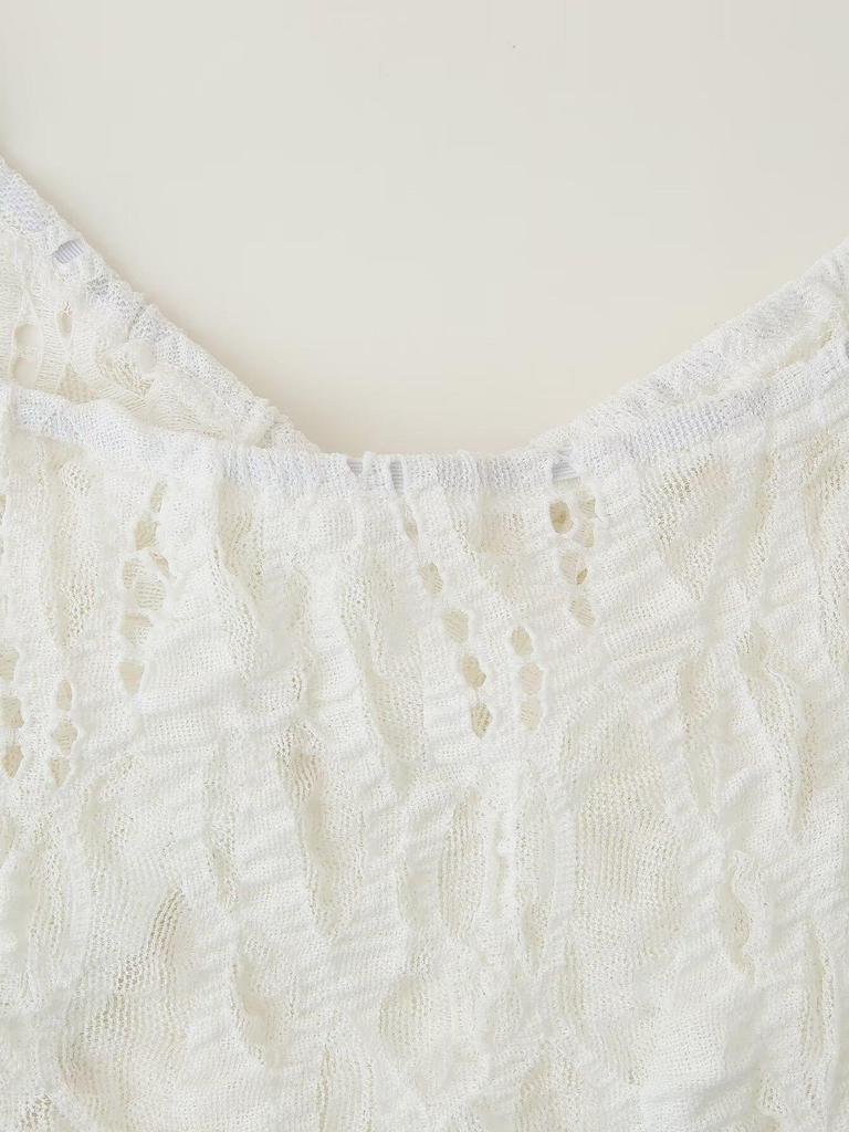 Rochie casual de vară pentru femei 2025, stil european și american, cu dantelă stratificată, 2298190