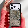 Mayan Calendar Wood Pattern Phone Case for iPhone 17 16 15 14 13 Pro Max Back Cover for 12 11 Pro Coque