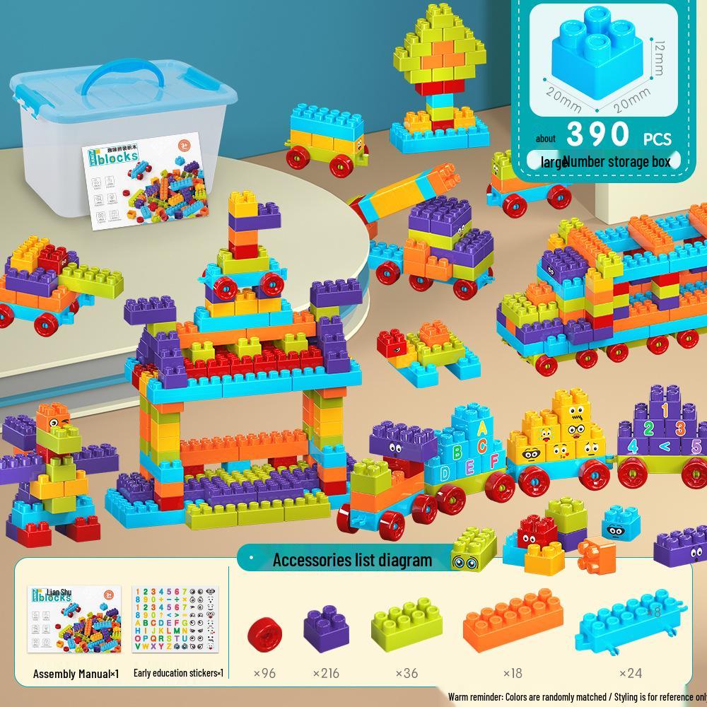 Bloques de Construcción Clásicos de Colores para Niños - Juguetes de Educación Temprana para Edades 3-6