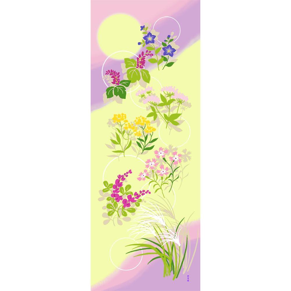 Hamamonyo Illustrated Tenugui Seven Herbs Autumn Cloth -
