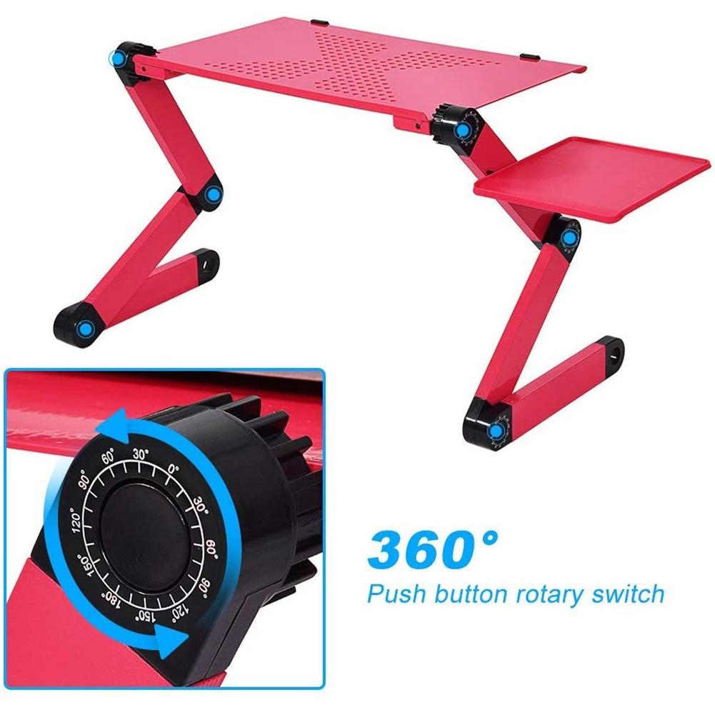 Portable Laptop Desk Notebook Stand Table Tray with Mouse Holder Sofa Bed