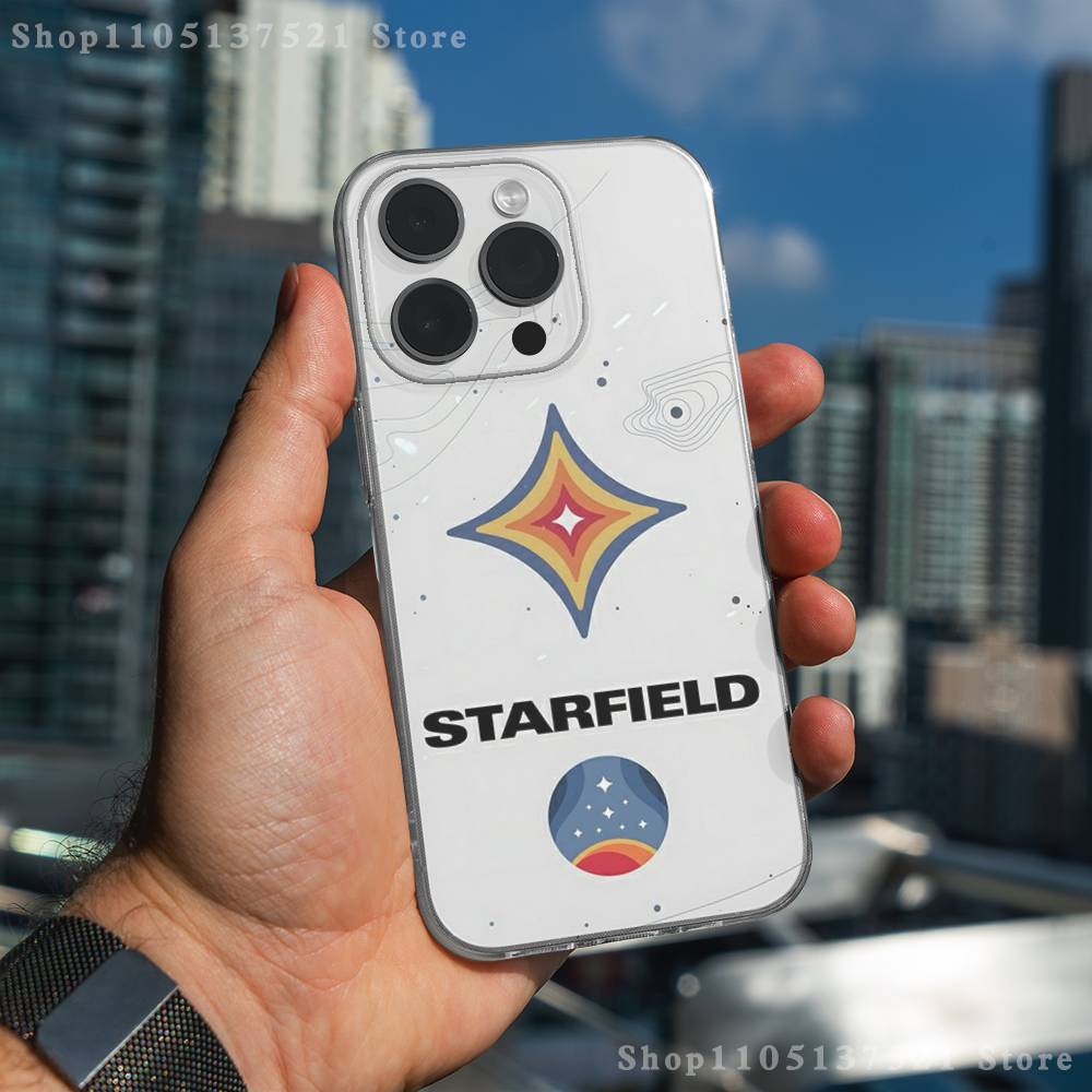 S-StarfieldS Game Phone Case For iPhone 17,16,15,14,13,12,11 Pro,Max,Plus,X,XS,XR,SE4,E Mini Transparent Soft Cover