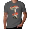 Fly agaric watercolour TShirt Minimalist Plain Crew Neck TShirt