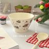 Cartoon Apple Dog Bowl, High Beauty Ceramic Household Japanese Rice Bowl, Oatmeal Fruit Salad Bowl, Exquisite Kitchen Decoration