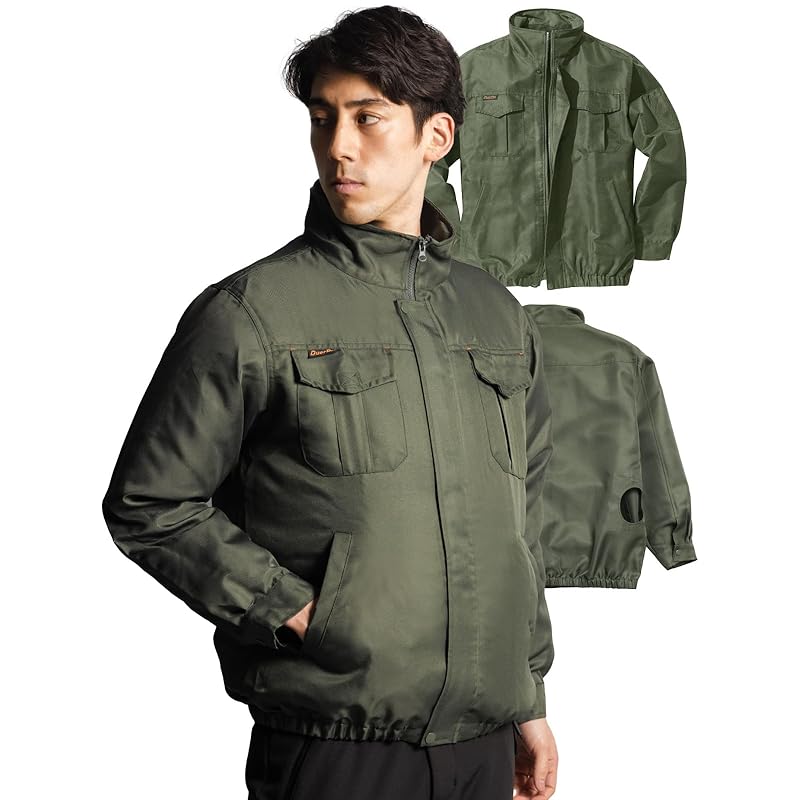 

[Duerfusa] air conditioning work clothes long sleeve clothes only Re-washing Khaki/M