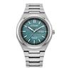 Eco-Drive Serie 100 Meter Wasserdicht Solar Quarz Super Titan Armband Herrenuhr Grünes Zifferblatt AW0130-85X
