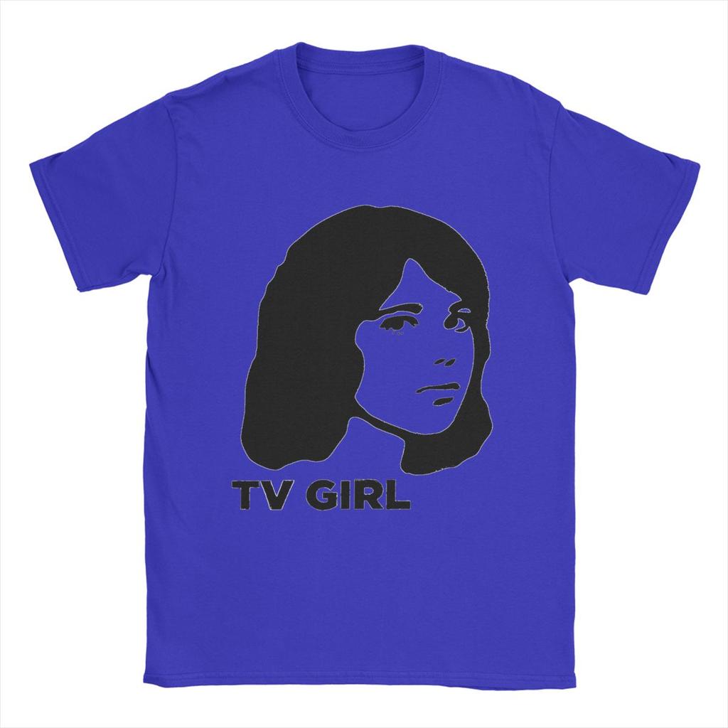 Men's T-Shirt Tv Girl Band Creative 100% Cotton Tees Short Sleeve T Shirts O Neck Clothes Plus Size