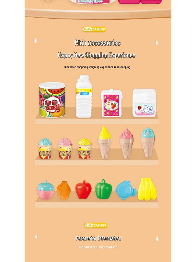 Children's Role-Play Toy: Cartoon Rabbit Supermarket Cash Register