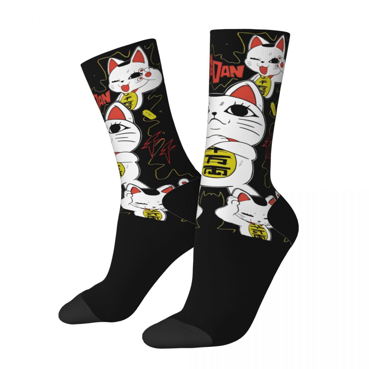 

Зимние Теплые Ретро Женские Мужские Дандадан Счастливые Турбо Бабушкины Носки Аниме Нескользящие Баскетбольные Носки One Size