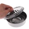 Portable Stainless Steel Mosquito Coil Box Outdoor Anti-mosquito Coil Seat with Lid Mosquito Coil Holder