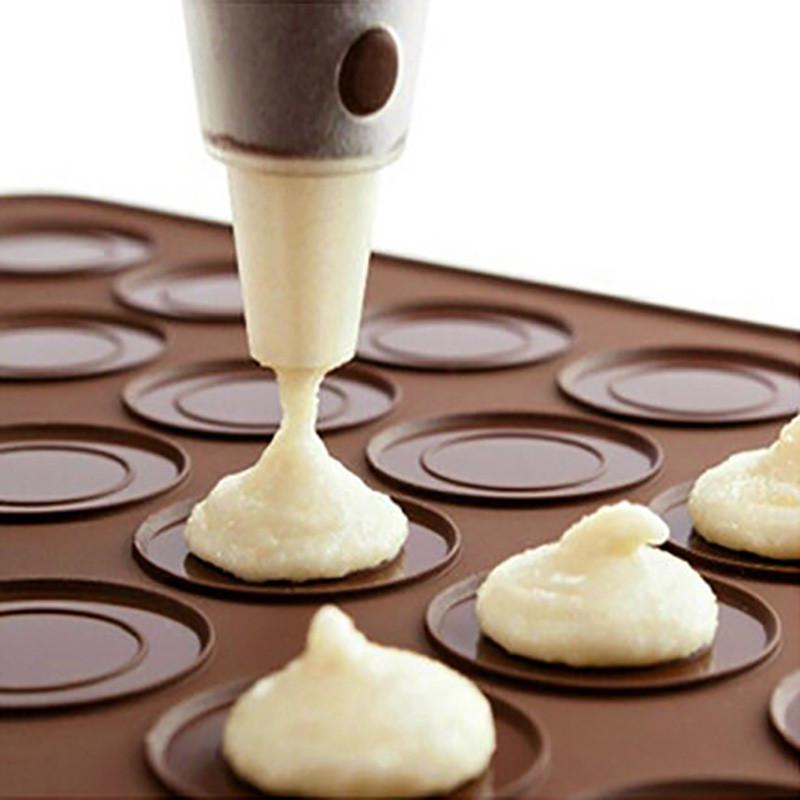 30 Hole Macaron Pastry Non-stick Silicone Pad Baking  Mat DIY Mold Cake Dessert Tool Oven Bakeware