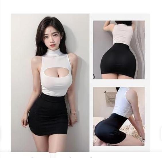 Secretary Cosplay OL Sexy Lingerie Uniform Temptation Erotic Adult Goods Uniform SM Erotic Cute Costume Exposing Breasts Hips Sexy Adult Erotic