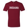 Indiana Hoosiers Podstawowa Koszulka Blokowa Bawełna Premium