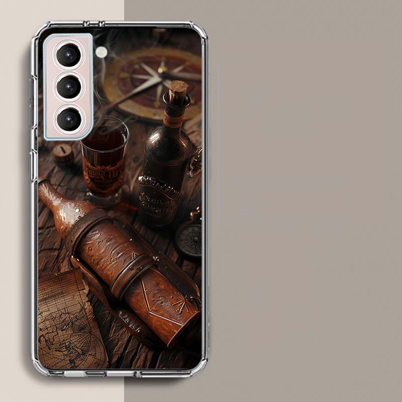 Ancient Maps Retro Compasses And Telescopes Phone Case For Samsung A16 A26 A36 A56 A17 A15 A25 A35 A55 A14 A24 A34 A54 A04S A05S