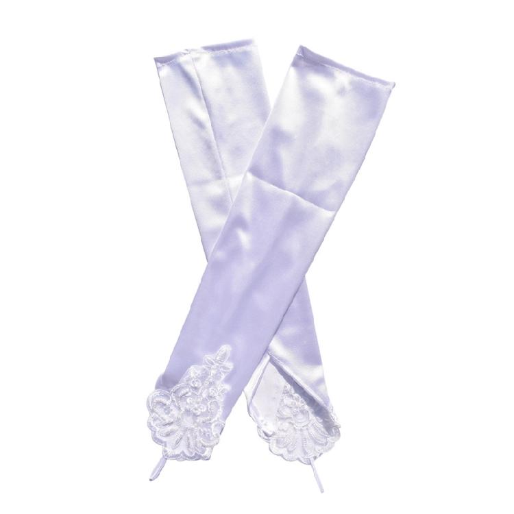 Vintage Long Satined Gloves Elbow Length Fingerless Gloves for Women Suitable for Weddings and Dancing Event Gathering