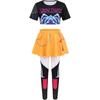 Kpop  Rumi Zoey Mira Party Girls Demon Costume Hunters Cosplay Outfit Jacket Top Shorts Kids Halloween Costumes Singer Cosplay