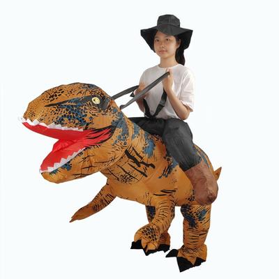 Dinosaurier-Motto-Party Tyrannosaurus Rex Aufblasbares Kostüm Reiten auf Dinosaurier-Kostüm Halloween Verkleidungs-Spaß Party Cosplay