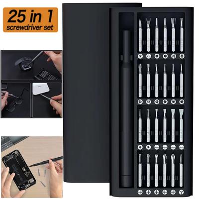 Screwdriver Kit 5/25 In 1 Precision Bits Screw Driver Set Mini Hex Tool Case For Phillips Mobile Phone PC Repair Tool