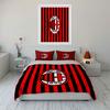 Red-black stripes, ACM logo. Bedding sets Duvet cover sets Duvet covers Pillowcases(1 * Duvet Cover 2 * Pillowcases without duvet insert)