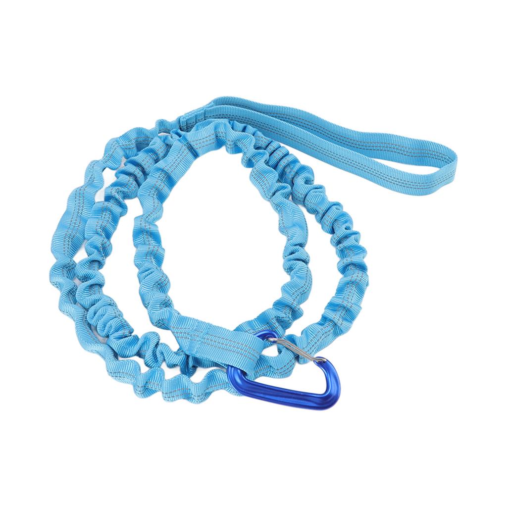Bike Tow Rope Natural Length 1.7m Stretchable Design Nylon Alloy Portable Mountain Bike Pulling Rope for Outdoor