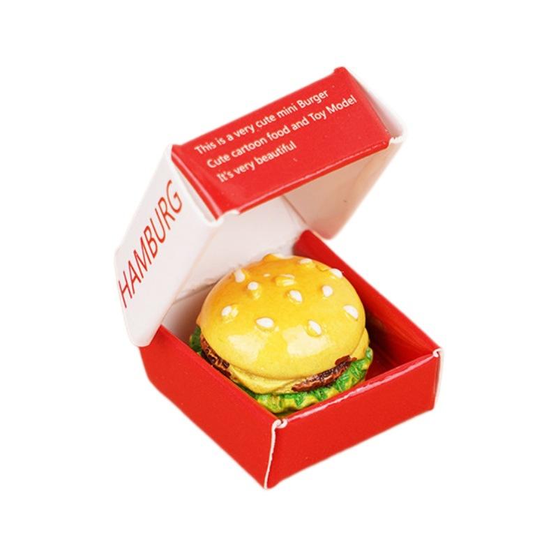 Mini Simulation Fun Small Hamburger Doll House Ornament Food Food Play Children Play House Toy Model Small Items