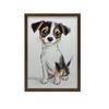 Cute Jack Russell Terrier - Poster for Children Cute Jack Russell Terrier - Poster for Children, 30X40 Cm, Unframed, Premium Canvas On Stretcher