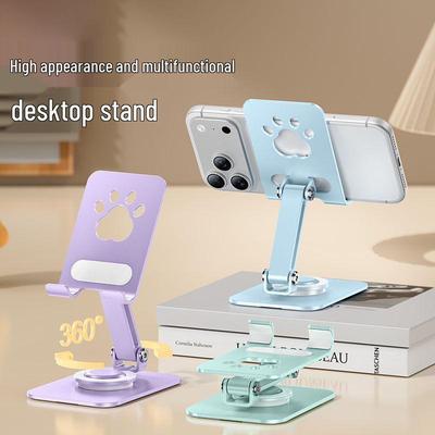 Cat Paw Desktop Phone Holder - Versatile and Portable Stand for Office & Dorm.