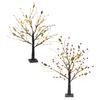 22" Berry Blossom Twinkling Tree with Lights 24 LED Lighted Branches Artificial Christmas Tabletop Bonsai Lamp for Living Room Bedroom Home Decor