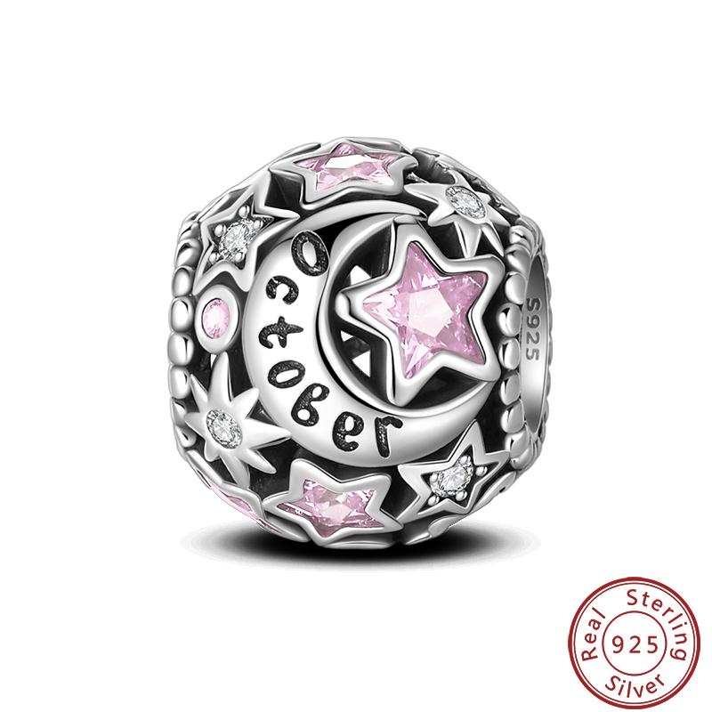 Lucky Copper Craft Birthday Zodiac Series Colorful Shining Zircon Lucky Beads Charms 3Mm Diy Exquisite Jewelry Making