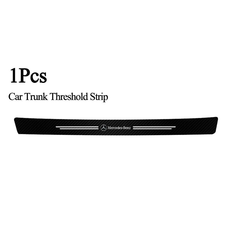 High-quality Carbon Fiber Car Door Sill Protector Sticker For Mercedes Benz AMG Class W204 W205 W203 W206 W220 W211 W212 GLC CLS