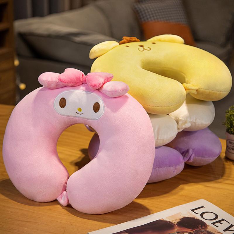 Melody U Shaped Neck Pillow With Plush Fabric For Travel And Office Use