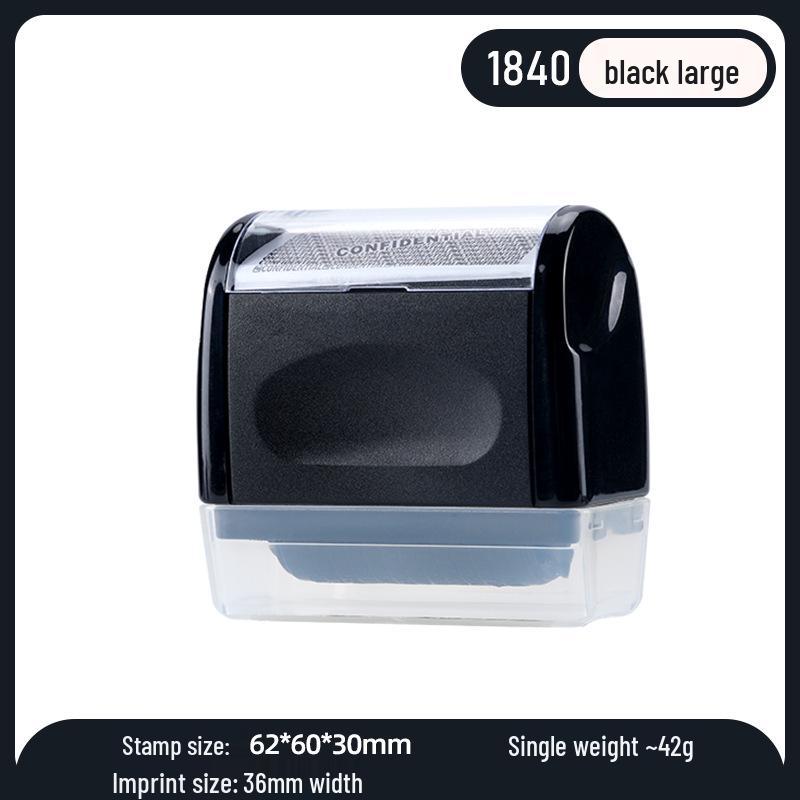 Gibberish Confidential Information Smearing Privacy Protection Stamp