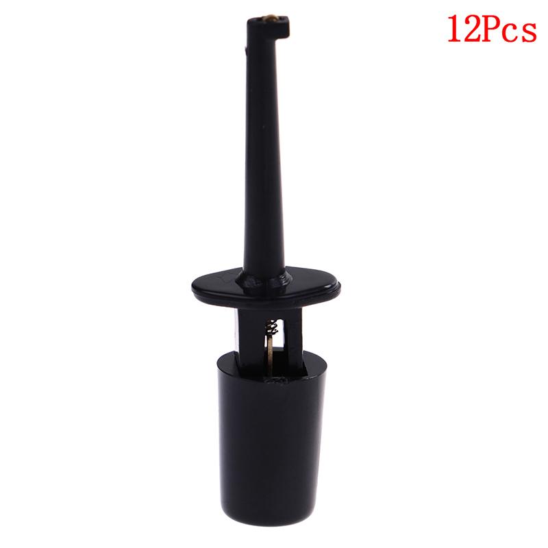 12x Useful multimeter lead wire test probe hook clip set grabbers connector tool