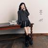Xiangying Retro PU Leather Shorts