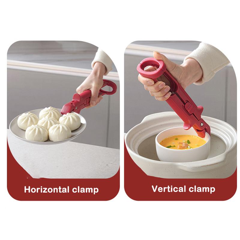 2025 Upgraded Multi-Purpose Anti-Scald Bowl Holder Clip For Kitchen, 2-In-1 Anti-Scalding Clip Bowl Plate Clamp