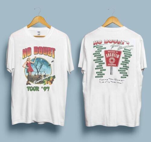 No Doubt Band Tragic Kingdom Tour 97 Cotton White Unisex T-shirt VM6313 XXXXL