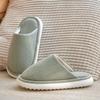 Japanese autumn cloth bottom slippers silent home non-slip couple soft bottom indoor home cloth slippers home cotton slippers