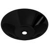 Vasque en céramique - VIDAXL - Rond - Noir - Design moderne et élégant