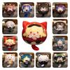 Genshin Impact Cartoon Spherical Plush Doll Pillow Pendant Soft Cushion Stuffed