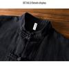 2025 Men's Chinese Style Cotton Linen Long Sleeve Tang Suit Hanfu Shirt, Plus Size Loungewear